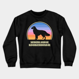 Nederlandse Kooikerhondje Vintage Sunset Dog Crewneck Sweatshirt